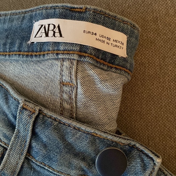 ZARA Skinny Jeans Size 2 - 13”W x 34”L  - Rise 9” - Picture 4 of 13